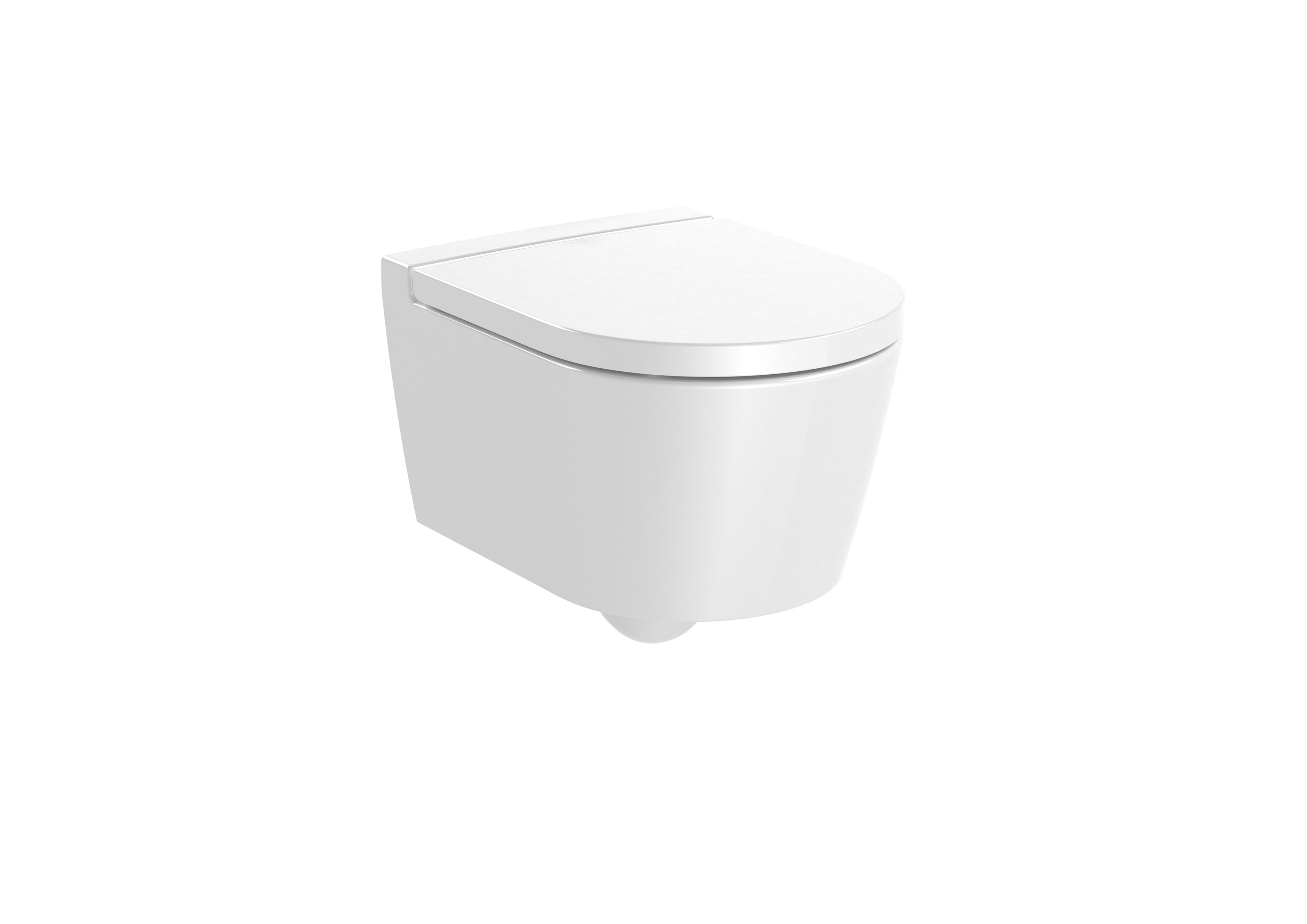 Roca Inspira Round Окачена компактна тоалетна чиния Rimless хоризонтално White A346528000