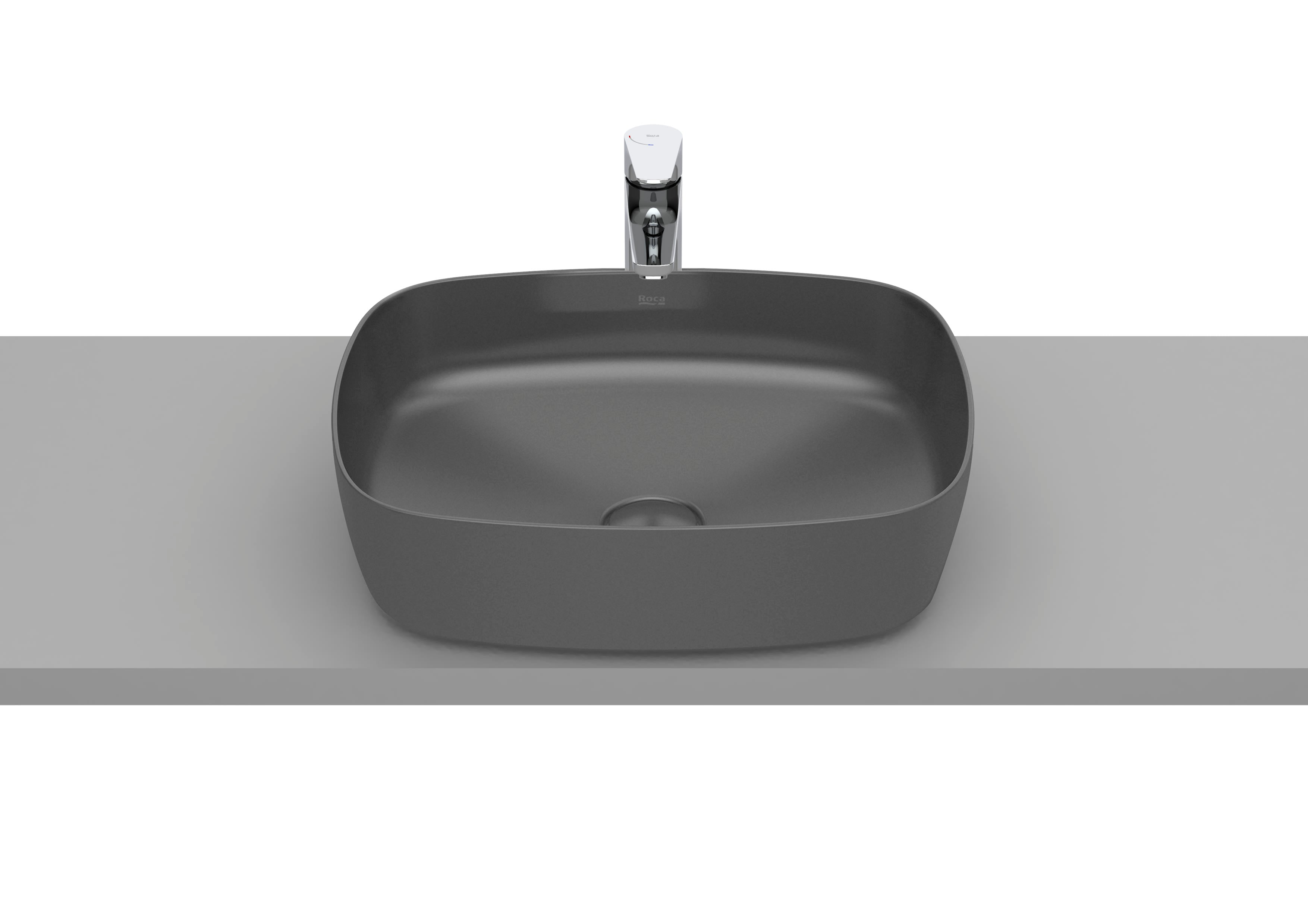 Roca Inspira SOFT – Умивалник върху плот 50×37×14см White бял FINECERAMIC® A327500000
