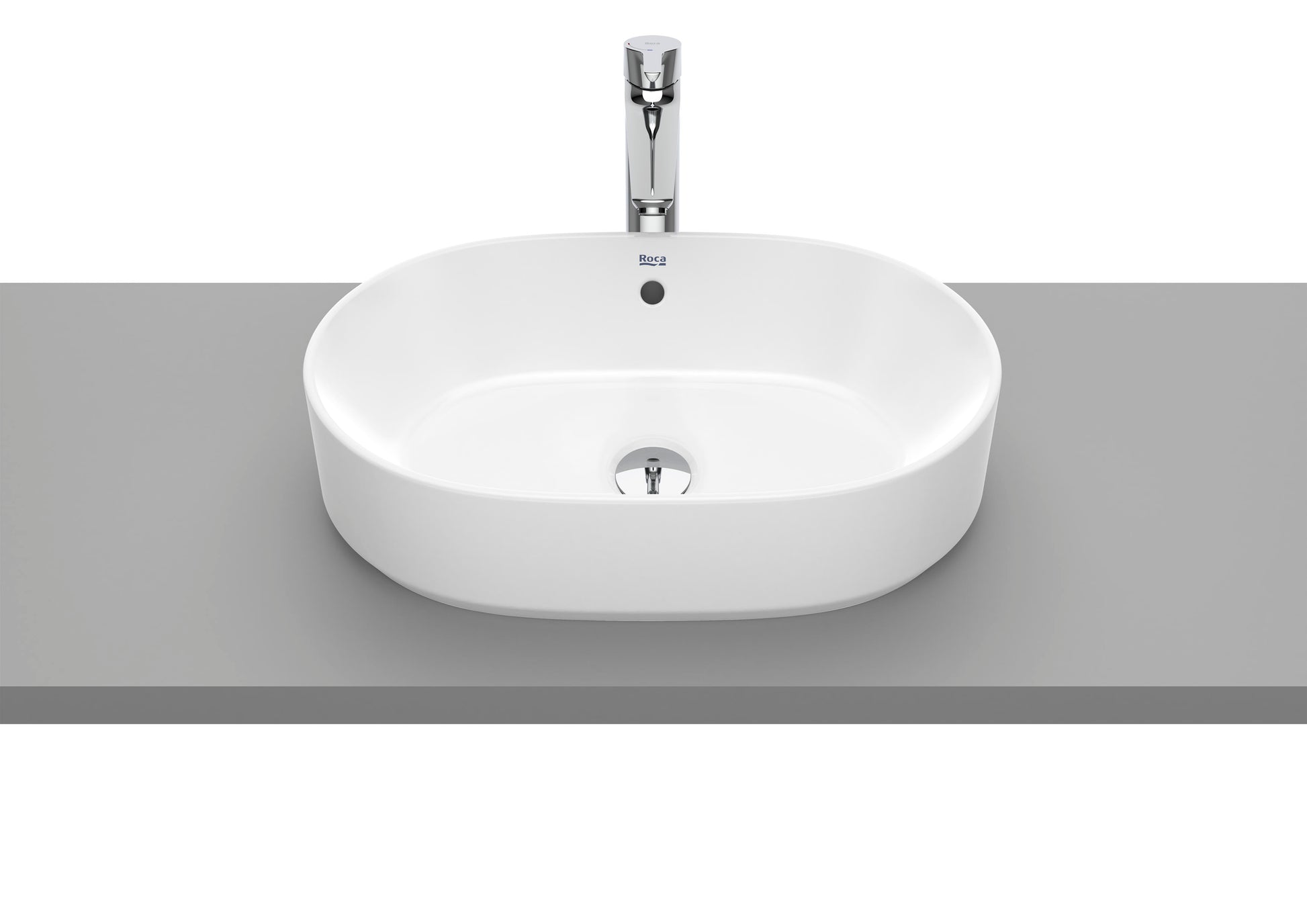 Roca The Gap Умивалник върху Плот Овална White A3270Y1000 - Stonea.BG
