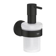 GROHE Essentials Дозатор за Течен Сапун с Държач Matte Black 1022572430 - Stonea.BG