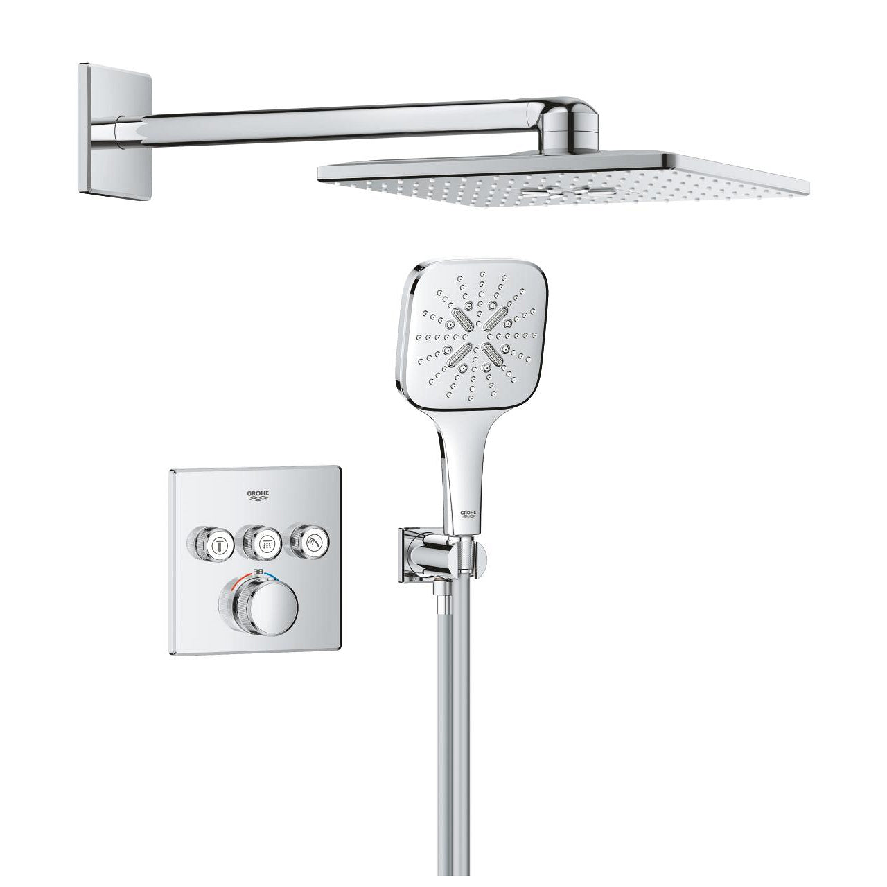 GROHE SmartControl Rainshower Cube Комплект за Rapido Shower Frame 10 399 800 00 - Stonea.BG