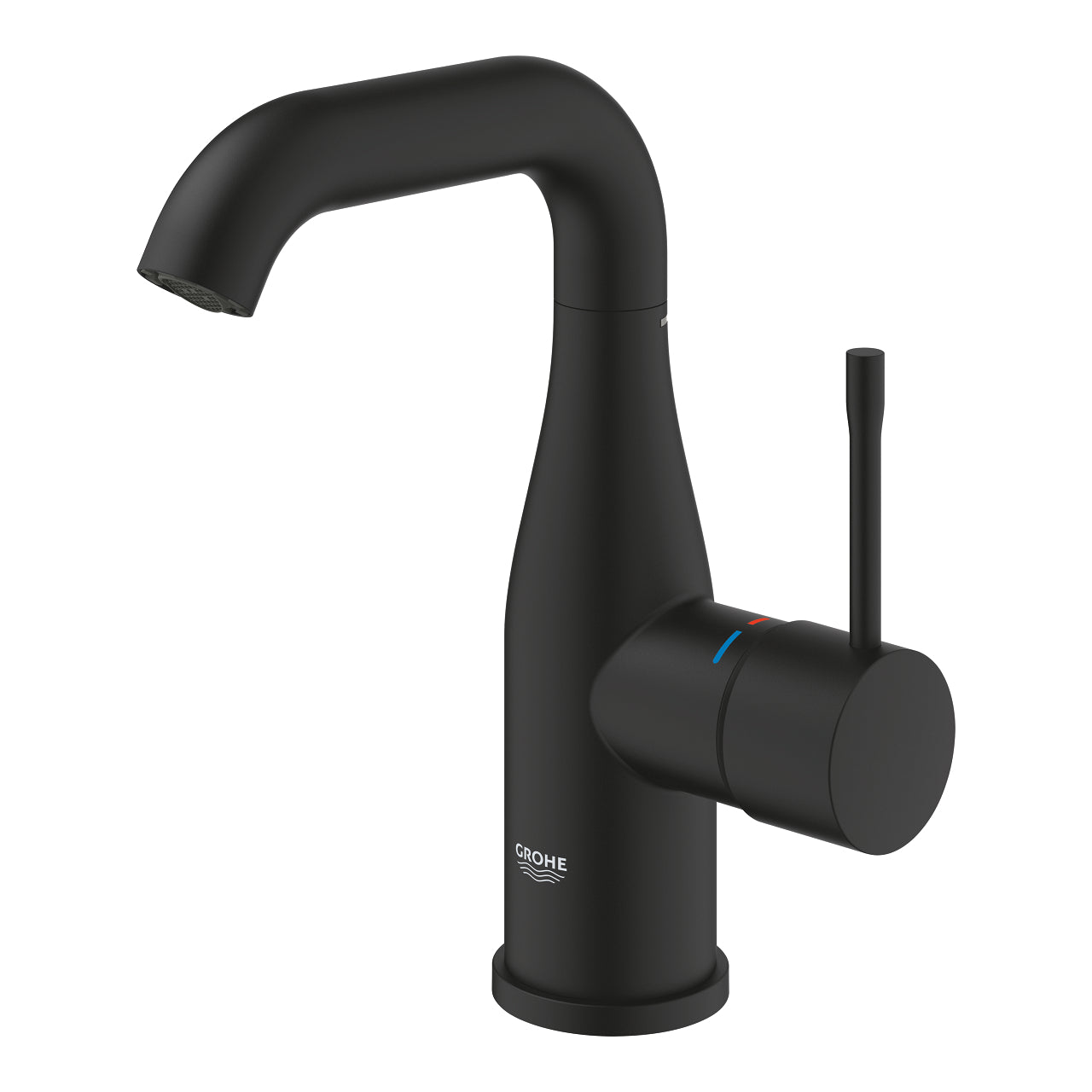 GROHE Essence I Смесител Умивалник M Гладко Тяло Matte Black 24176KF1 - Stonea.BG