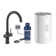 GROHE Red Duo Кухненски Смесител за Вряла Вода + Бойлер M Matte Black 30083KS1 - Stonea.BG