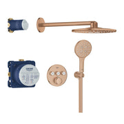GROHE Grohtherm SmartControl Комплект Вградена Душ Система Rainshower SmartActive 310 Brushed Warm Sunset 34863DL0 - Stonea.BG
