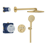 GROHE Grohtherm SmartControl Комплект Вградена Душ Система Rainshower SmartActive 310 Brushed Cool Sunrise 34863GN0 - Stonea.BG