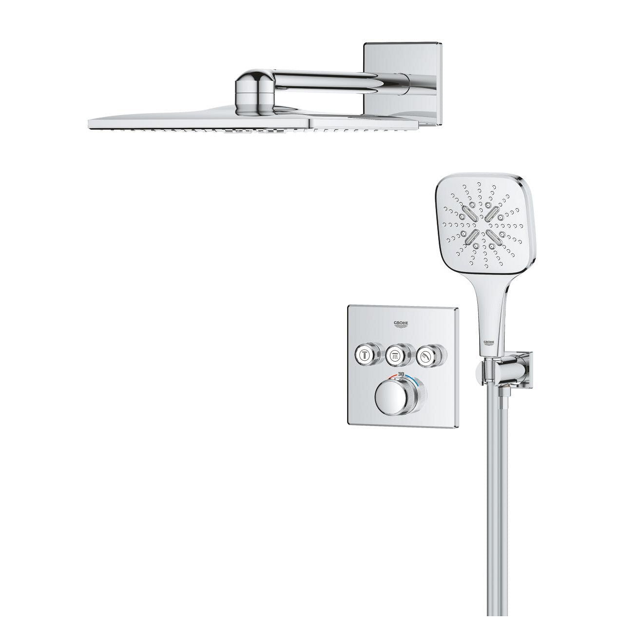 GROHE Grohtherm SmartControl Комплект вграждане Rainshower 310 34 864 000 - Stonea.BG
