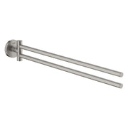 GROHE Essentials Поставка за Хавлии 2 Рамена 439мм SuperSteel 40371DC1 - Stonea.BG