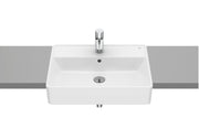 Roca The Gap – Умивалник за полувграждане 55×42×16см White бял 1 отвор A3270YG000