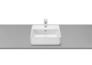Roca The Gap Умивалник върху Плот с Отвор за Смесител Square BackGlazed Интегриран Плот White A3270MM000 - Stonea.BG