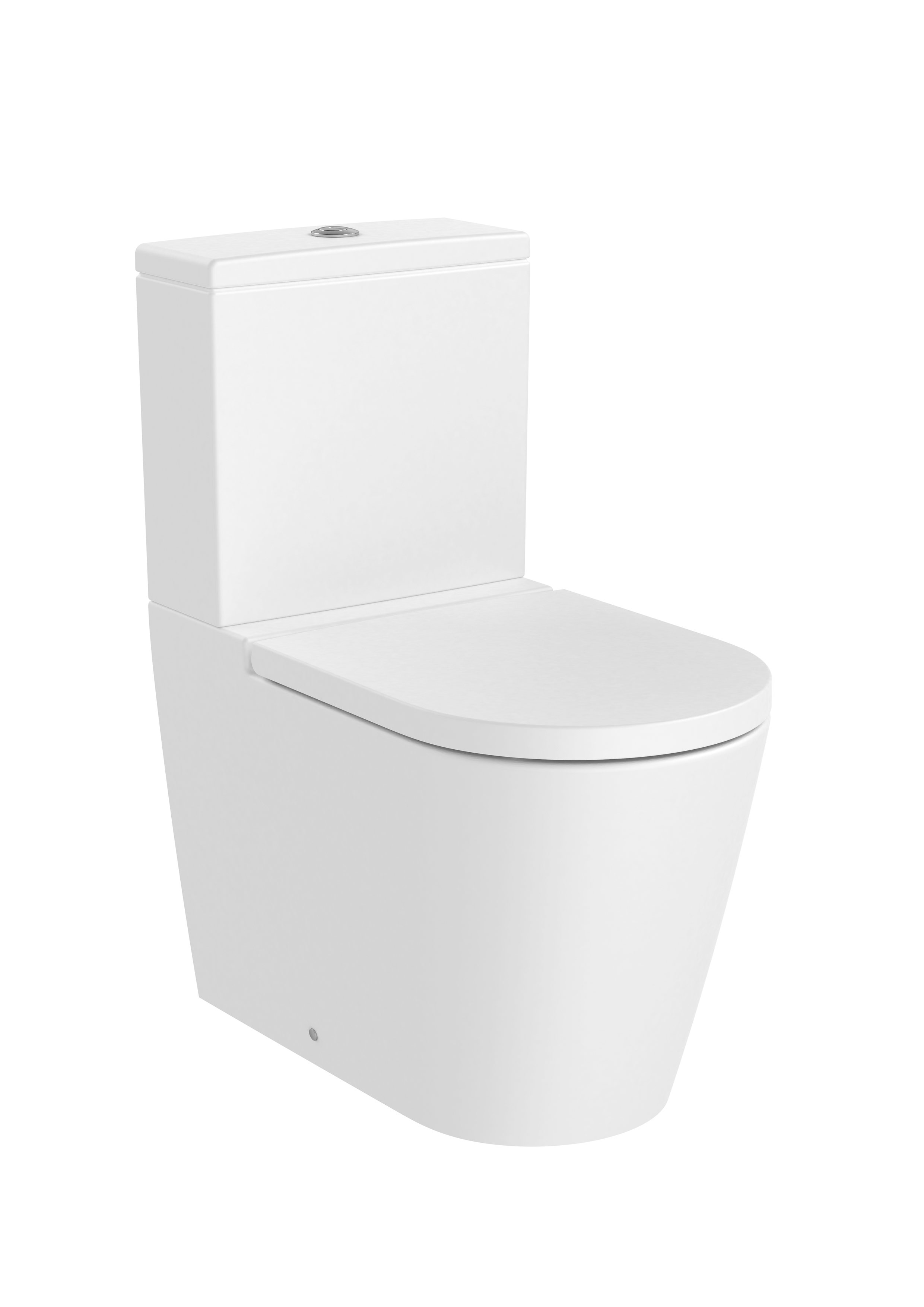 Roca Inspira Round Тоалетна чиния моноблок Rimless долепена до стената White A342526000
