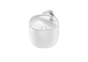 Roca Beyond - Умивалник с интегрирана полуконзола FINECERAMIC® 46×47см White A3270B1000