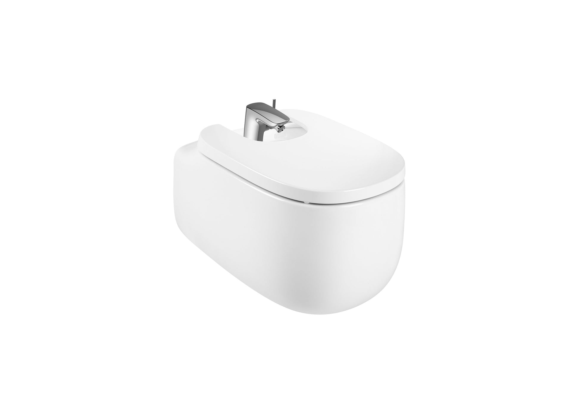 Roca Beyond Окачено Биде Стенен Монтаж Soft White A3570B6000 - Stonea.BG