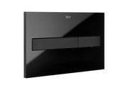 Roca Duplo One PL7 Двоен бутон за WC със стъкло Black With Glass A890188308
