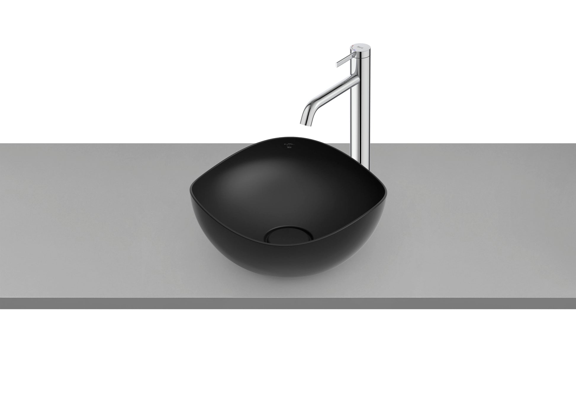 Roca Ohtake Умивалник Купа върху Плот Асиметричен Round White A327A15000 - Stonea.BG