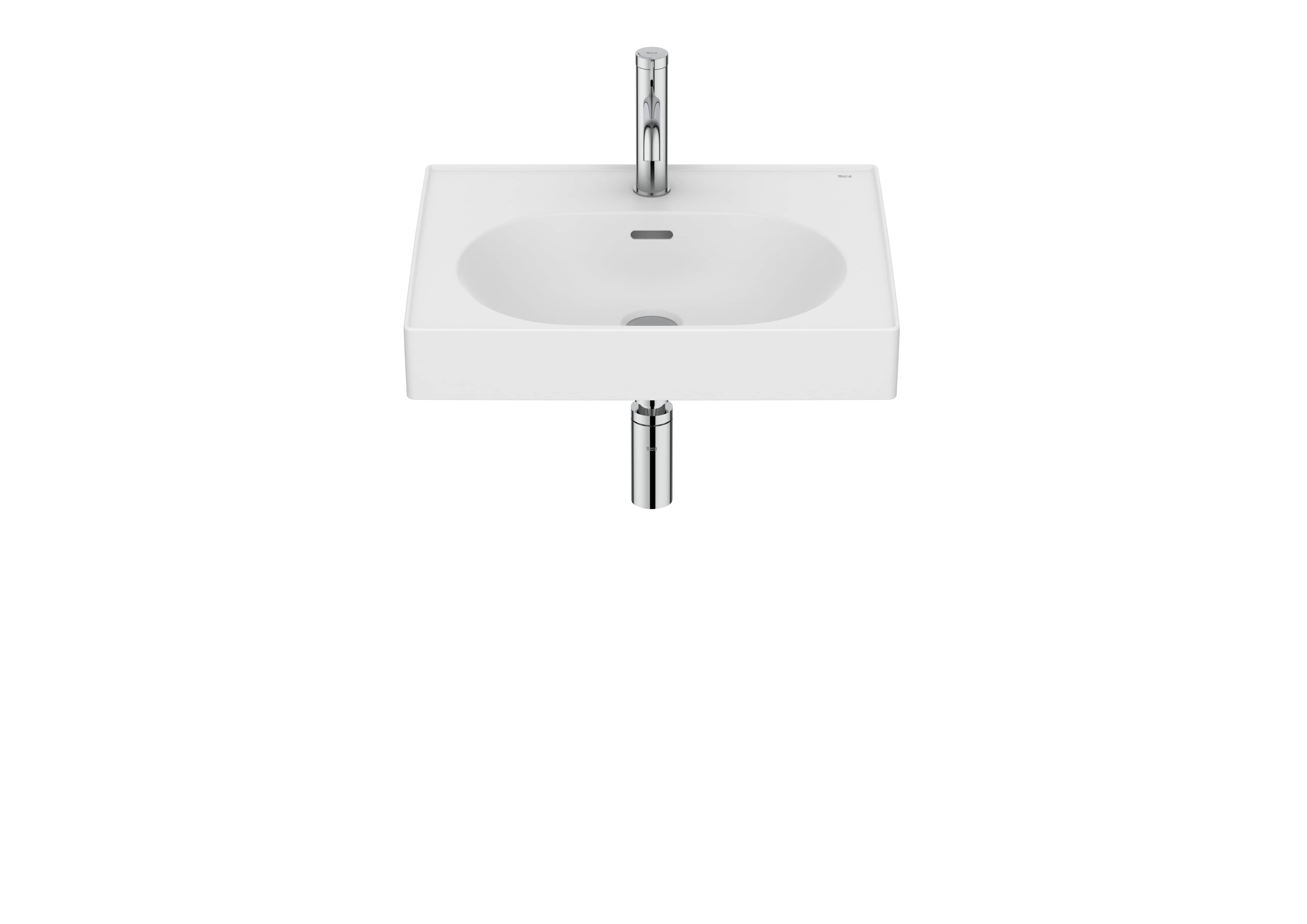 Roca Meridian - Умивалник за стенен монтаж 55×46см White A327741000
