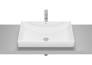 Roca ONA – Умивалник за вграждане в плот 60×40×8см Glossy White бял гланц FINECERAMIC® A32768M000
