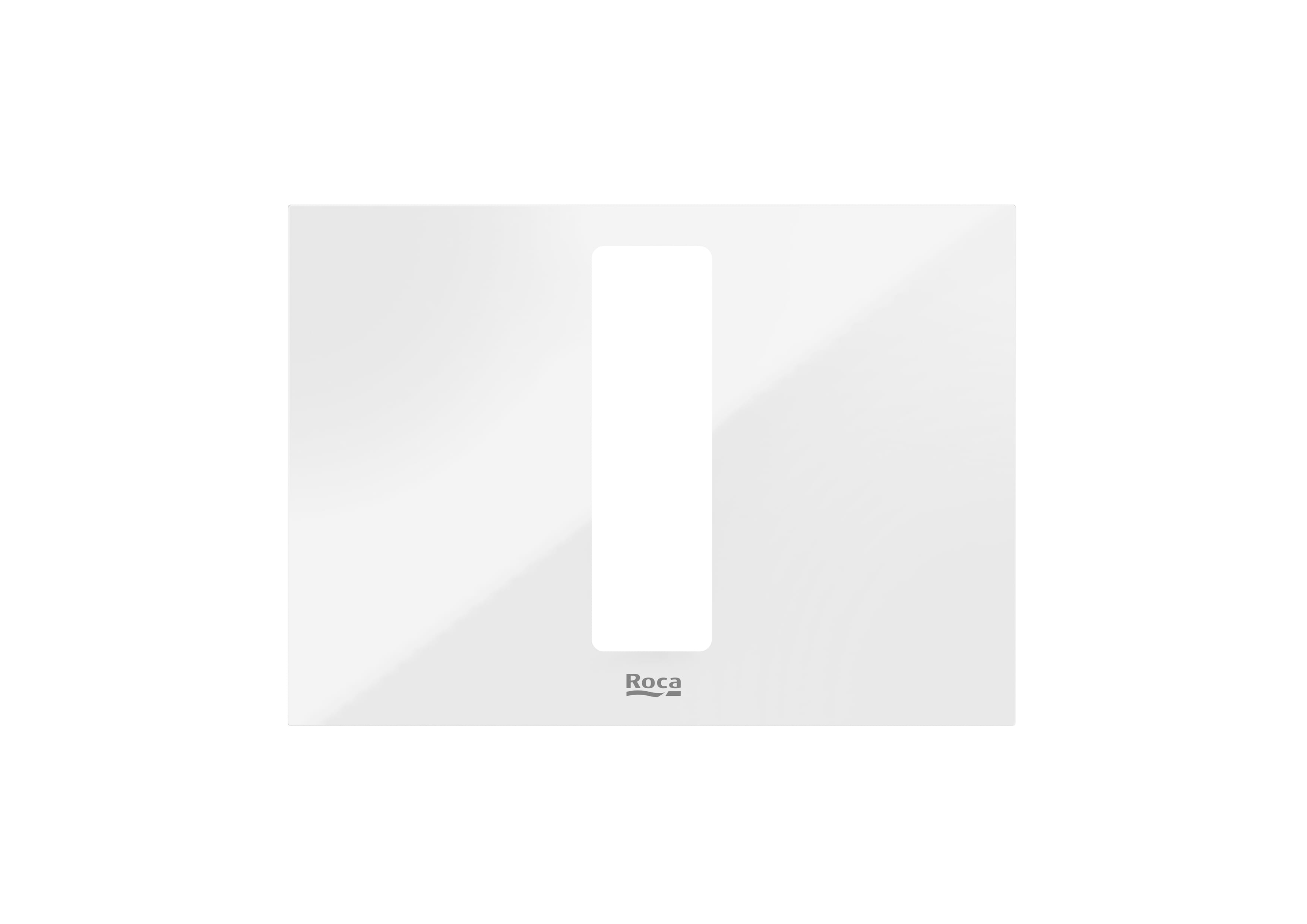 Roca Duplo S PS4 Преден панел за бутон за натискане White Glass A890521399