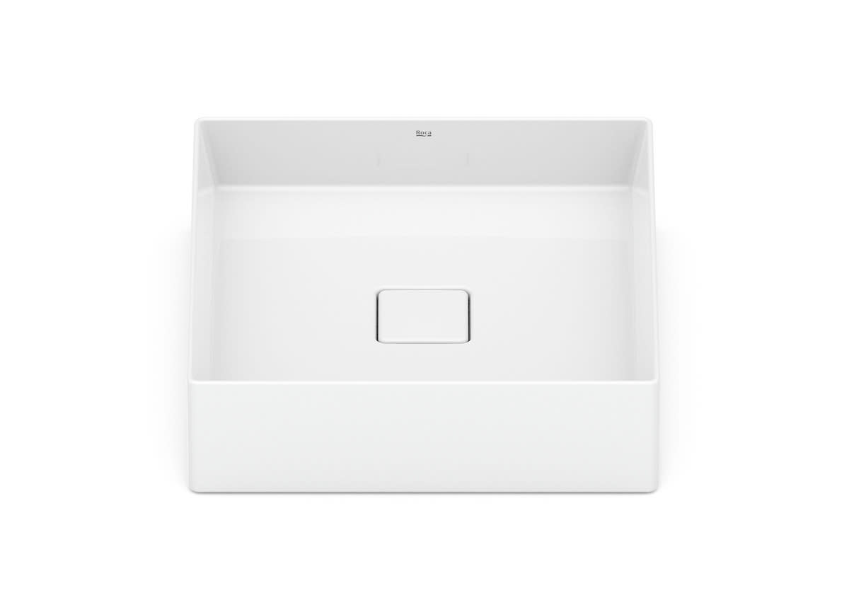 Roca Terra – Умивалник върху плот 40×40×12.5см White бял FINECERAMIC® A32787Y000