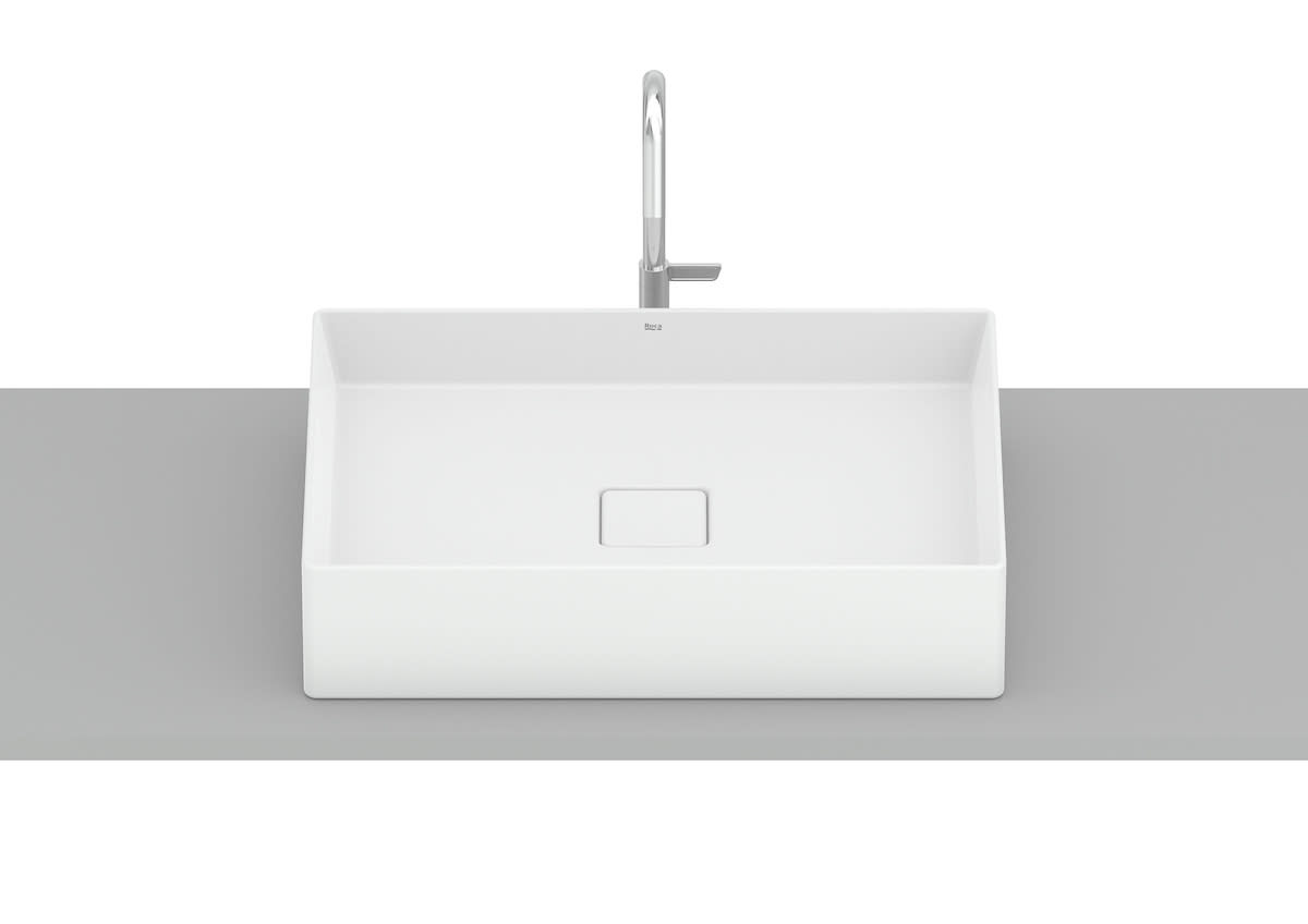 Roca Terra – Умивалник върху плот 51×36×12.8см White бял FINECERAMIC® A32787Z000