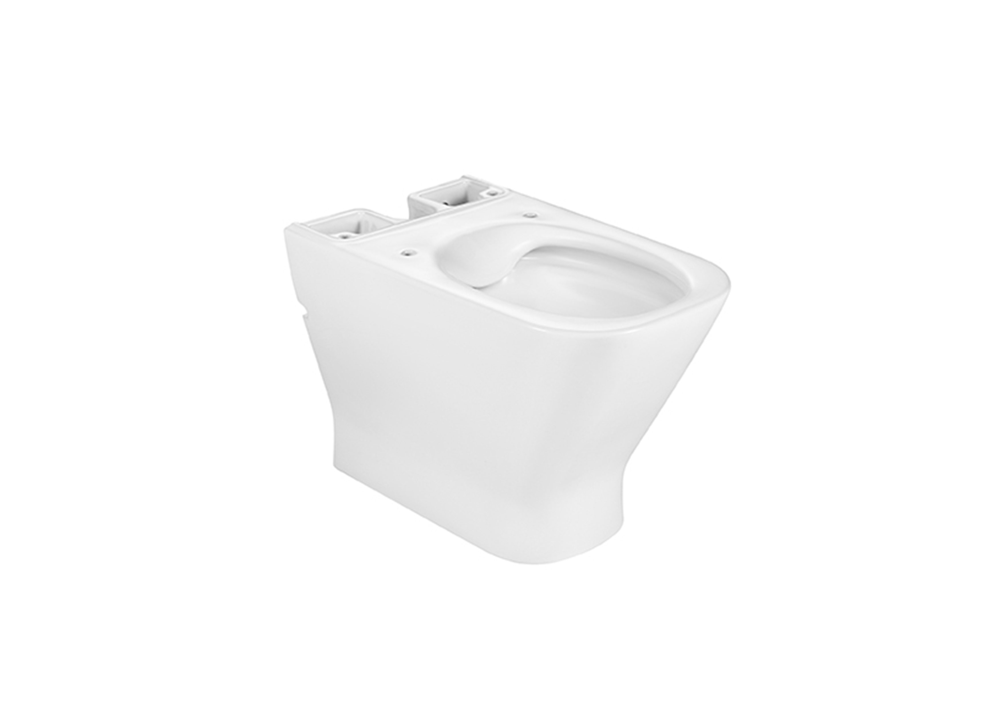 Roca The Gap Компактна тоалетна чиния Rimless долепена до стената White A34273A000
