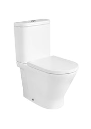 Roca The Gap Round Тоалетна чиния моноблок Rimless долепена до стената White A3420N7000