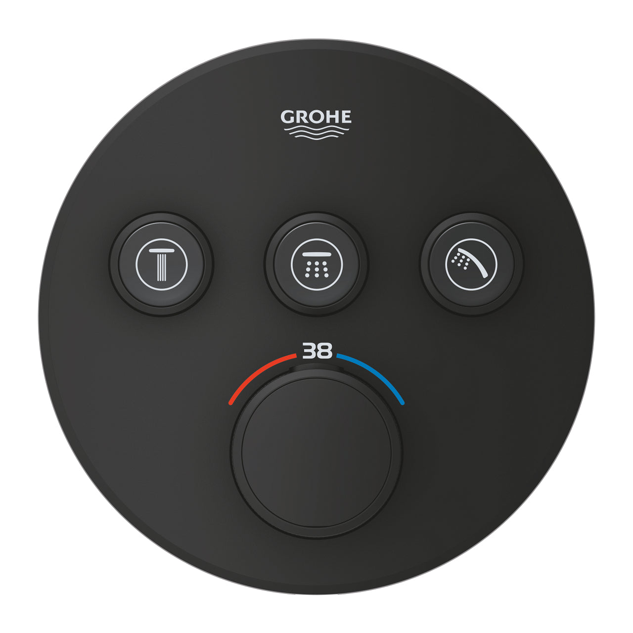 GROHE Grohtherm SmartControl Термостат Вграждане 3 Извода Matte Black 29508KF0 - Stonea.BG