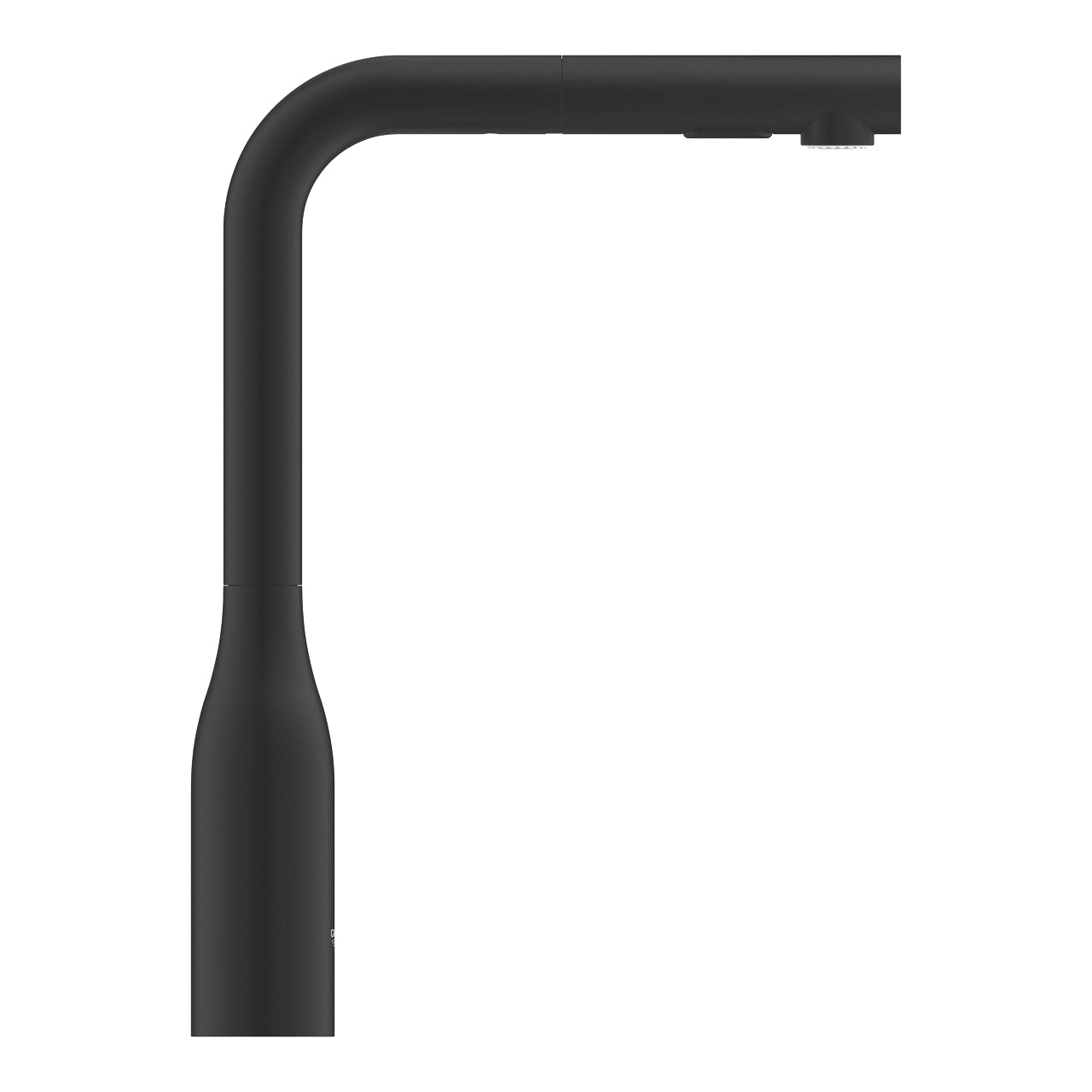 GROHE Essence Кухненски Смесител L-чучур Издърпващ Двоен Душ-Спрей Matte Black 30504KF0 - Stonea.BG