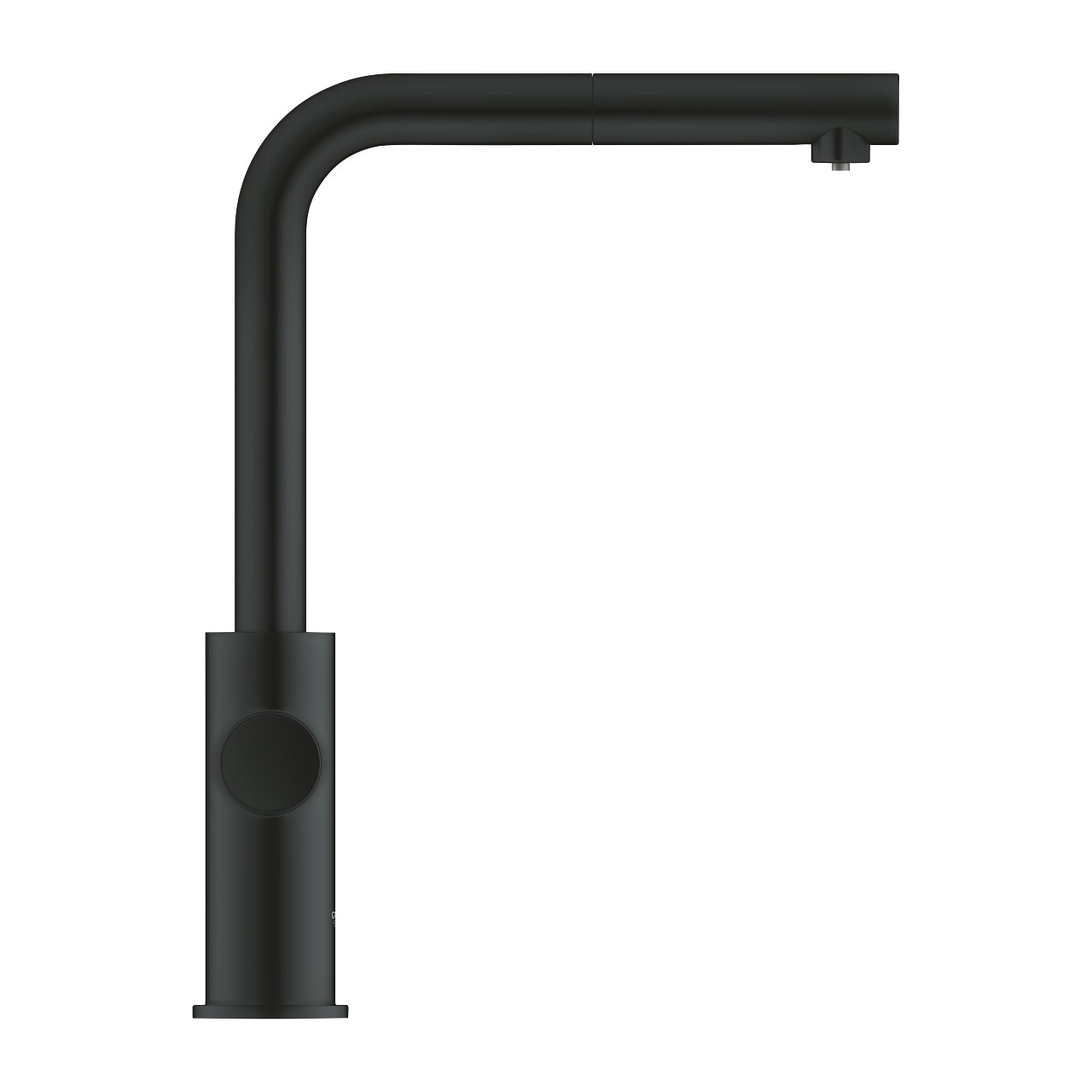 GROHE Blue Home Кухненски Смесител L-чучур + Изтеглящ Се Аератор Matte Black 31539KS0 - Stonea.BG