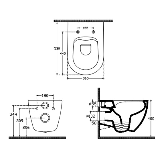 Isvea INFINITY Конзолна тоалетна чиния Rimless без ръб White бял гланц 10NF0200*
