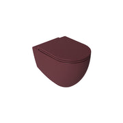 Isvea INFINITY Конзолна тоалетна чиния Rimless без ръб Maroon Red Червен мат 10NF0200*-2R