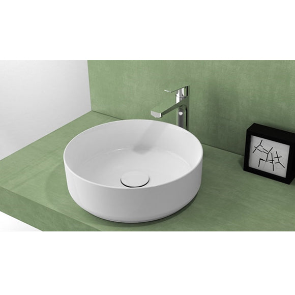 Isvea INFINITY Мивка върху плот ф36см White Matt бял мат 10NF65036-2L