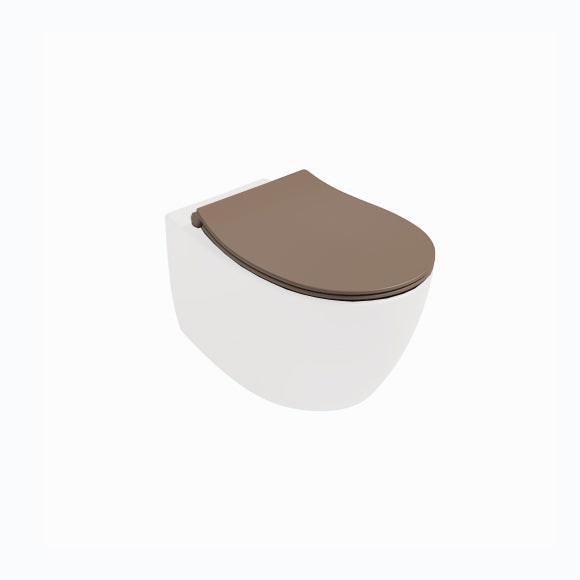 Isvea SENTIMENTI Капак Soft-Close Slim забавено падане Taupe Vizon Кафяв мат 40D40531I-S