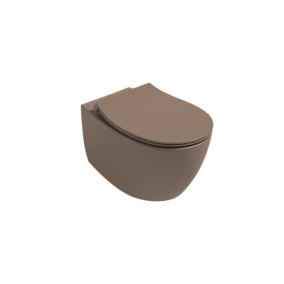 Isvea SENTIMENTI Капак Soft-Close Slim забавено падане Taupe Vizon Кафяв мат 40D40531I-S