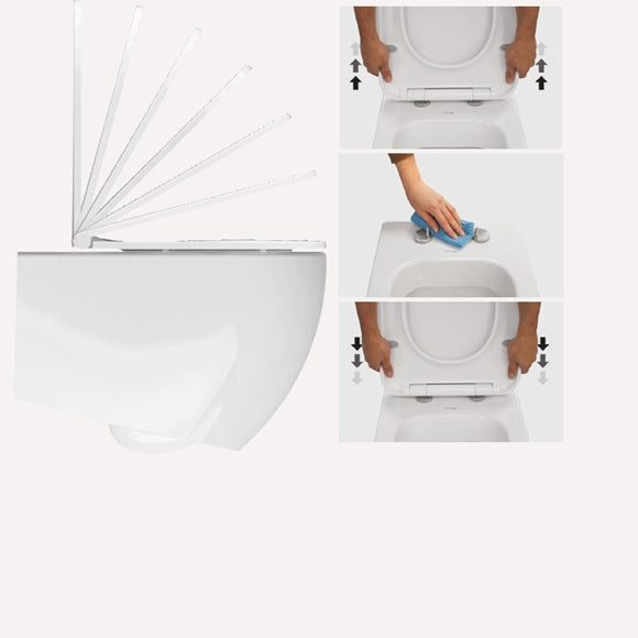 Isvea INFINITY Капак Soft-Close Slim забавено падане Blue Син мат 40KF0544I-S