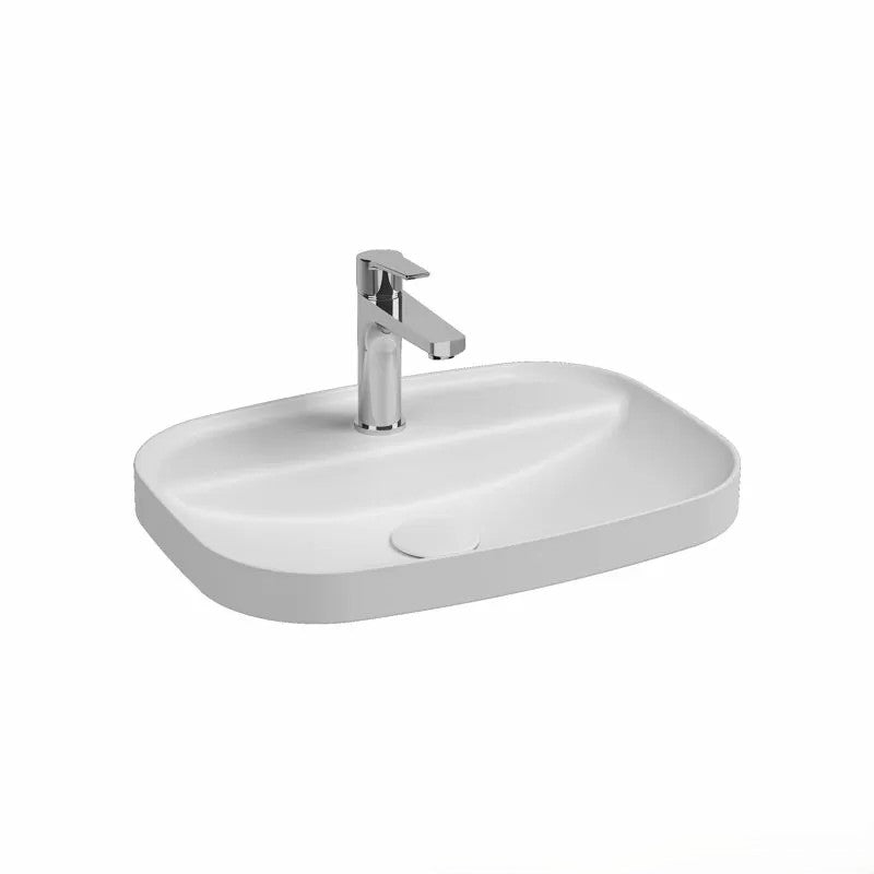 Isvea Infinity Мивка за полувграждане в плот Бял Мат 55x40 см 10NF50055-2L